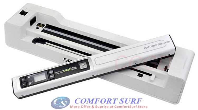 2 in 1 SKYPIX Portable Handheld Scanner TSN450 + Auto Document Feeder Base A02 for Document/Photo Scanning 1200dPi